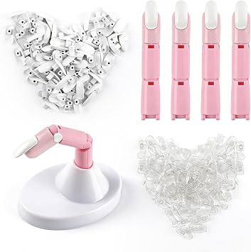 4Pcs Nail Practice Fake Hand Fingers Model Kit for Acrylic Nails