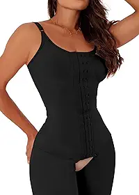 Cinta Pós Cirúrgica Confort Emana Lipo Lad Hd Abdominoplastia Reforço Duplo (Preto, P)