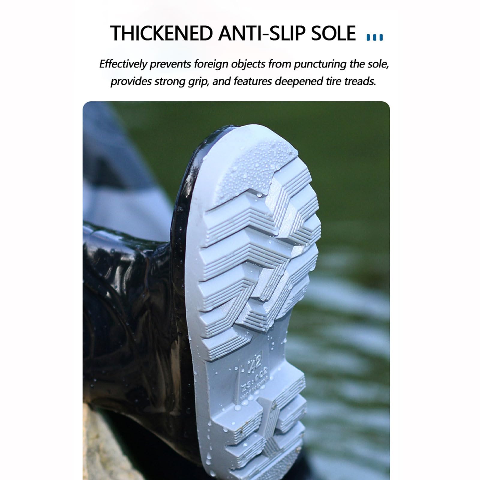 Vadeadores de Pesca para Hombres Nylon Vadeadores cintura de Pesca con botas incorporadas Bolsa impermeable totalmente sellada Impermeables para Obras de Construcción,Pesca y Granjas Tallas 38-46