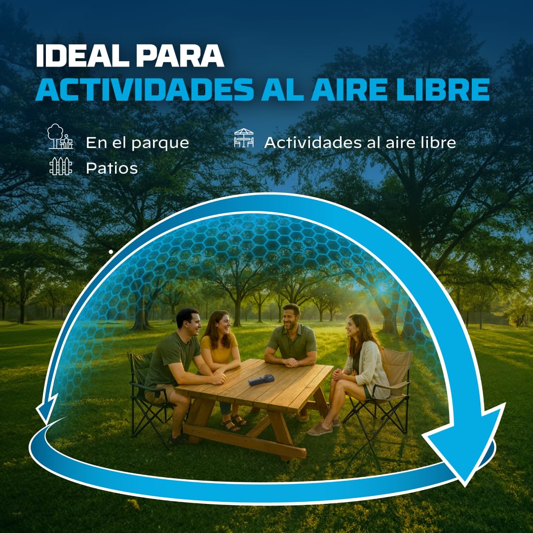 Thermacell Difusor Antimosquitos para Exteriores – Protección 20 m², Sin DEET, Navy
