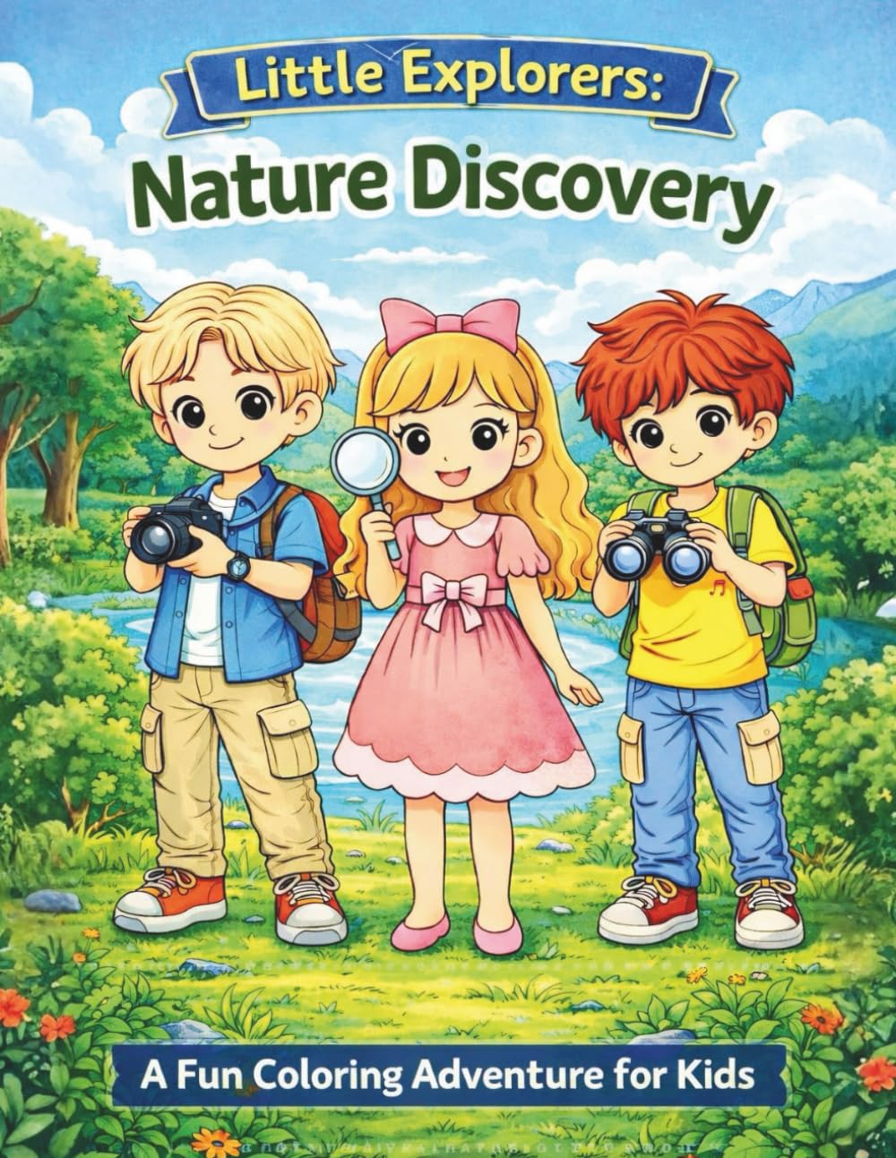 Little Explorers: Nature Discovery: A Fun Nature Adventure Coloring Book for Kids
