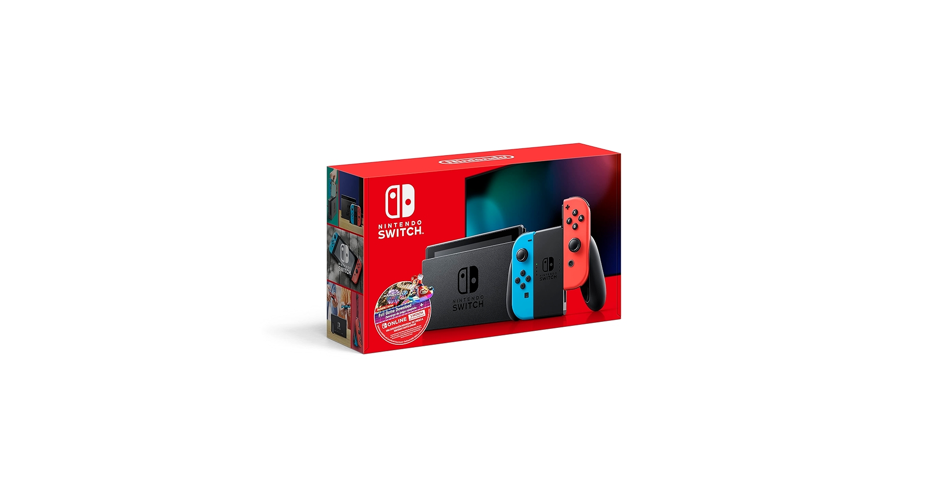 新品　Nintendo Switch8 Amazon.com: Nintendo Switch w/Neon Blue & Neon Red Joy-Con +