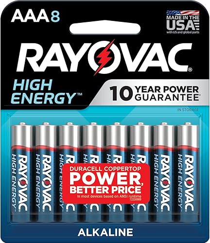 Rayovac Pilas AAA, alcalinas, 8 unidades