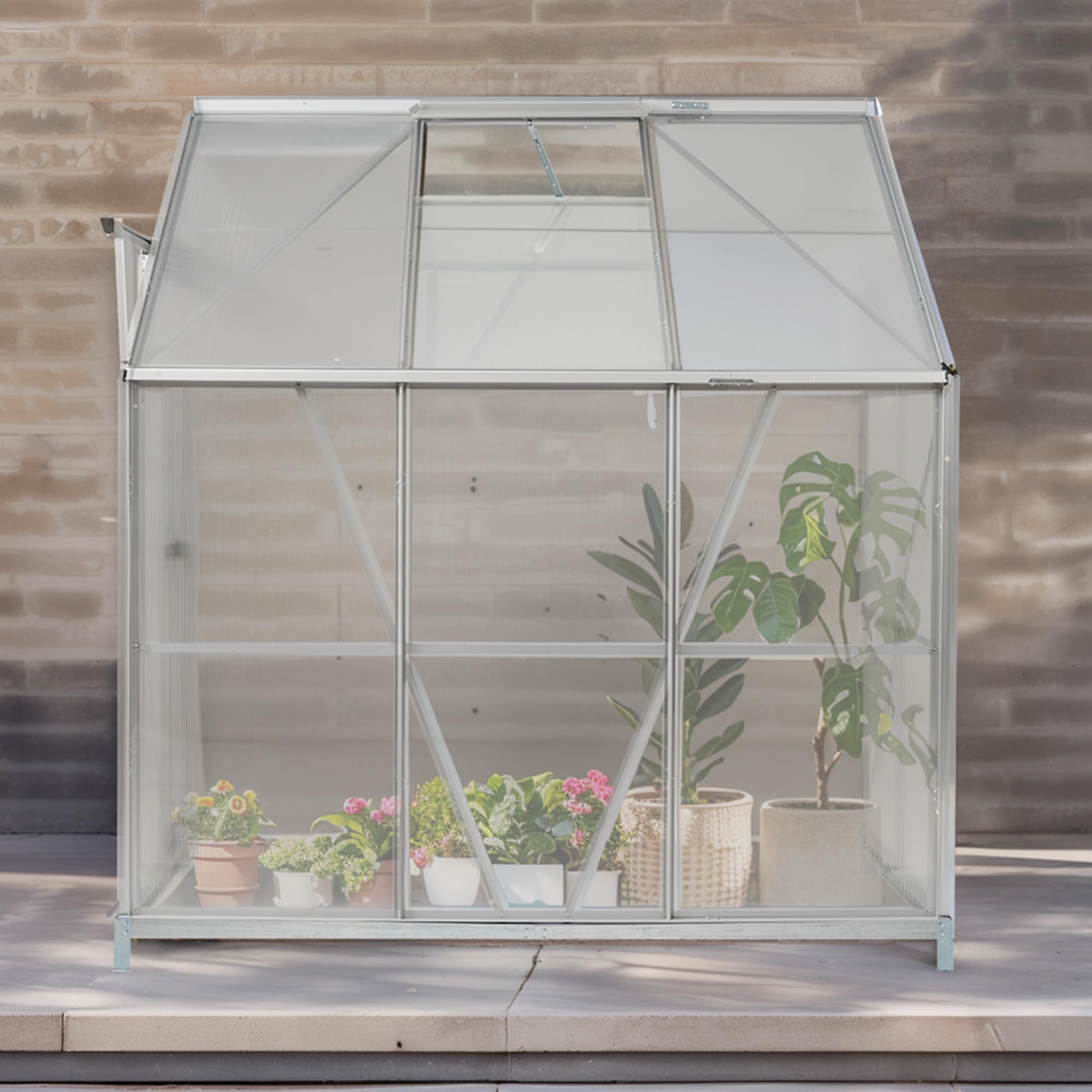Amazon.co.jp: アルミ温室 大型 家庭用 温室 190*122*213cm