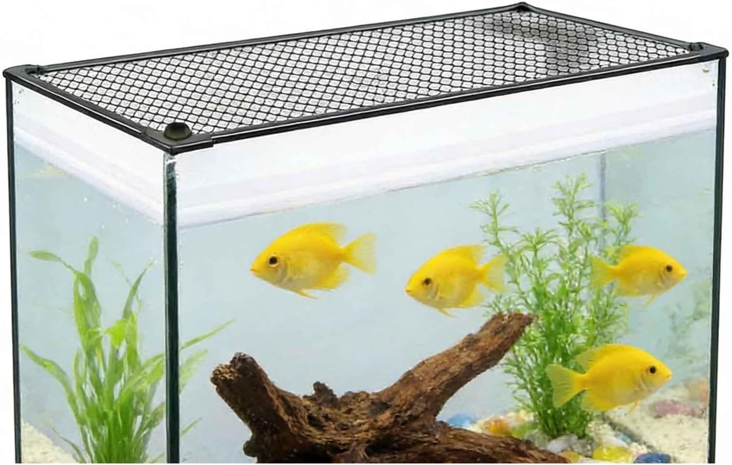 Fish Tank Cover, Aquarium Lid Anti Jumping Fish Tank Lid Magnetic Multi-Use Mesh Screen Netting