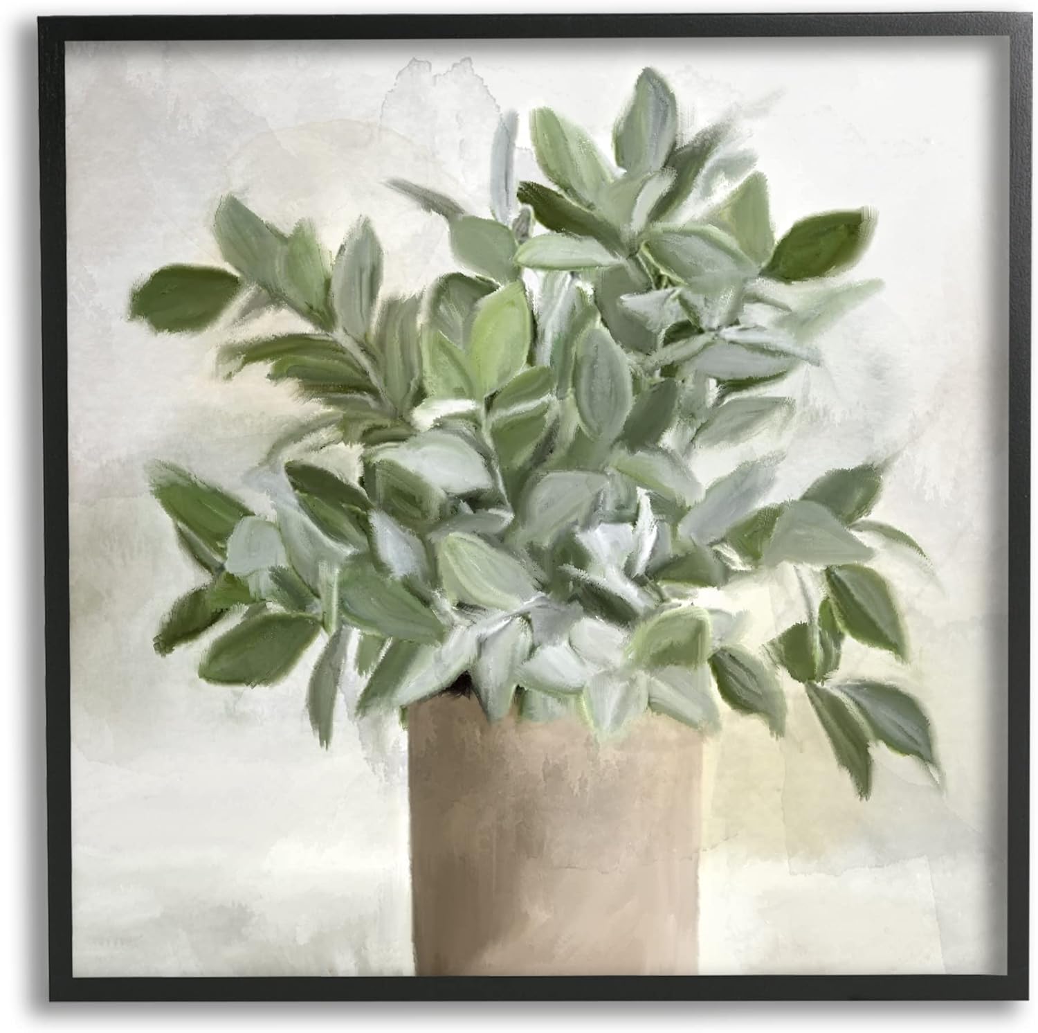 Stupell Industries Lush Green House Plant Leaves Detailed Painting Framed Wall Art, Design by Kim Allen