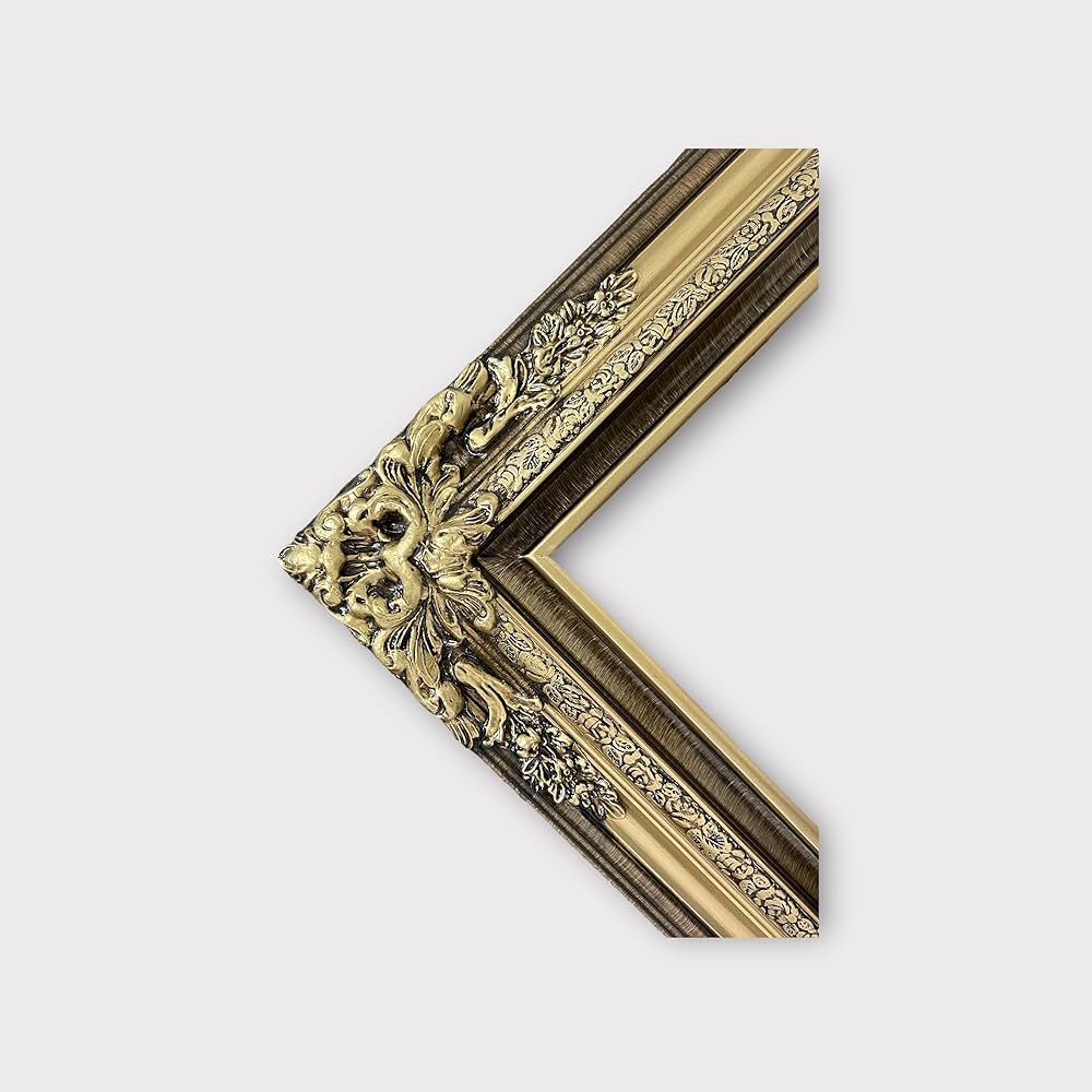 30's〜VINTAGE OLD PICTURE FRAME 額縁 額装 Ca. 1900-1930 old wooden devorative painting frame 11.8 x