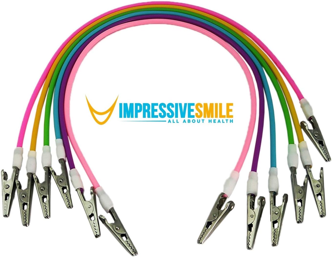 5 PCS Set Dental Colorful Sterilizable Silicone Bib Holder Clips - Colors May Vary