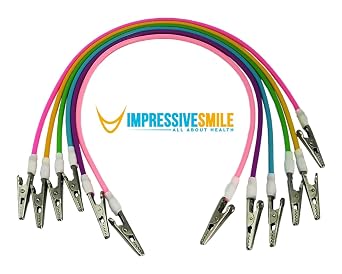5 PCS Set Dental Colorful Sterilizable Silicone Bib Holder Clips - Colors May Vary