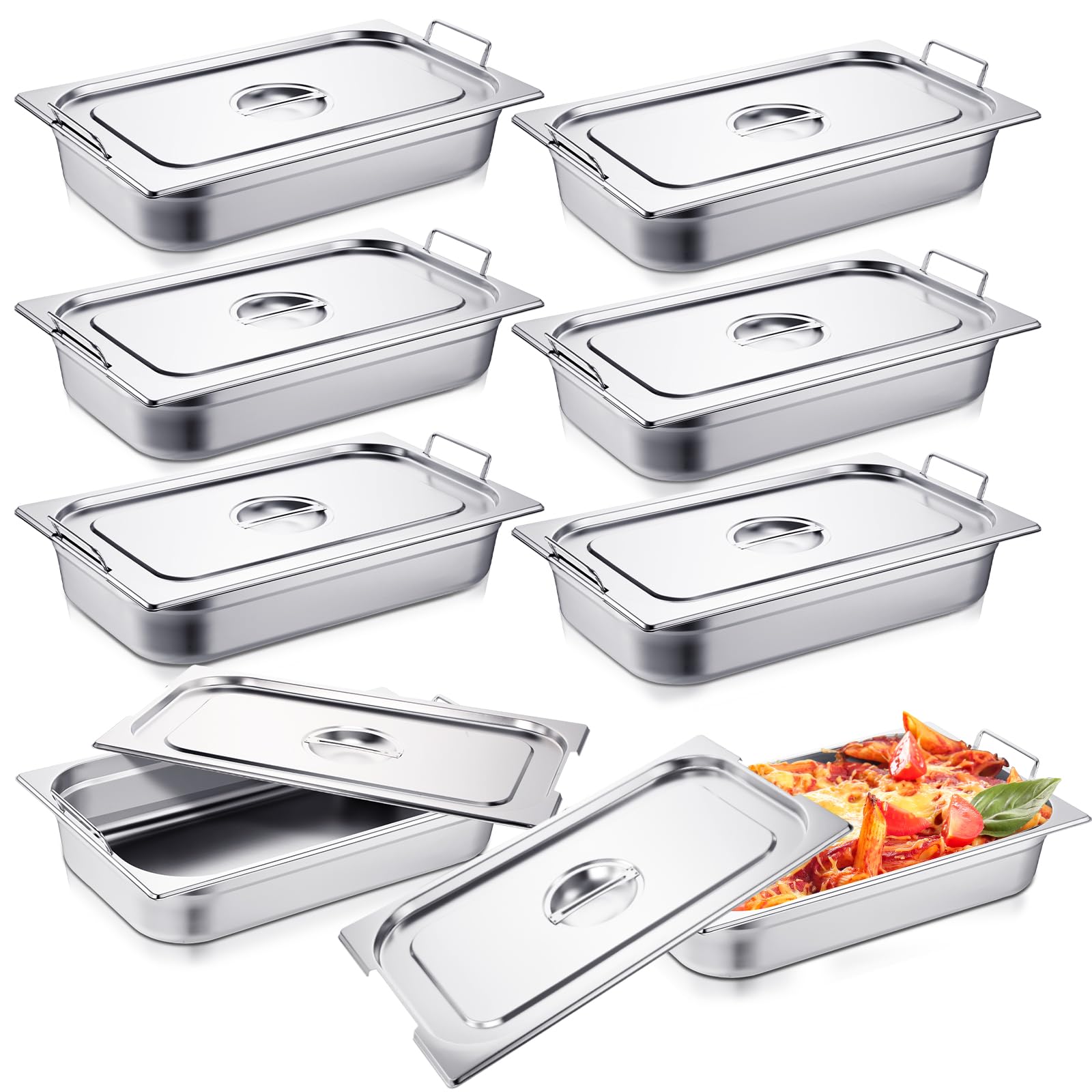 E220608E@ホテルパン4枚セット 1/3サイズ★K9 18-8 ホテルパン 1⁄4サイズ 深さ150mm SH-1406 | SUGICO ORIGINAL