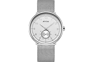 Men's Minimalist Wrist Watches with Slim Case - Ultra Thin, Waterproof, and...