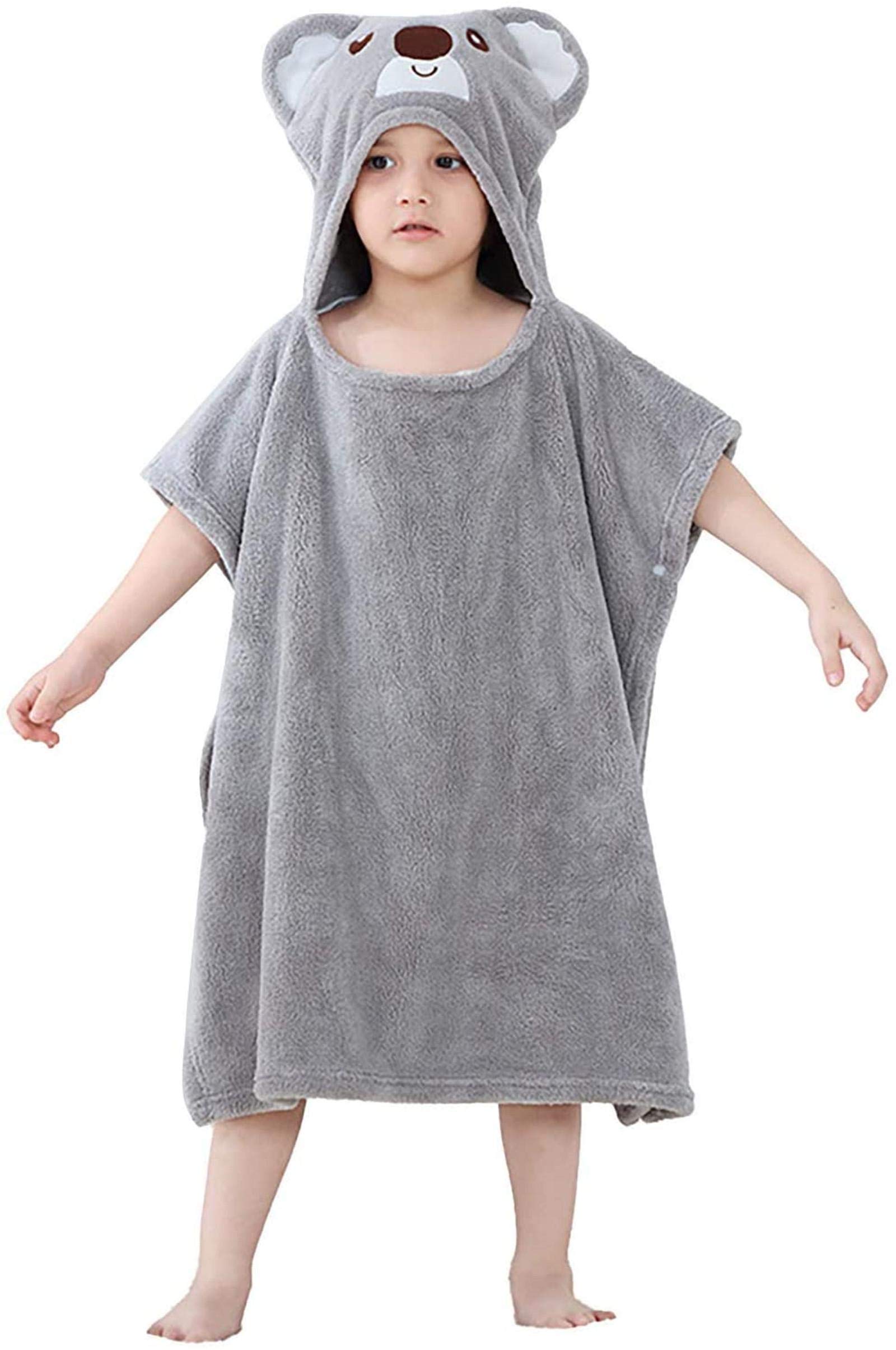 Grande serviette de bain absorbante et chaude en polaire pour enfant