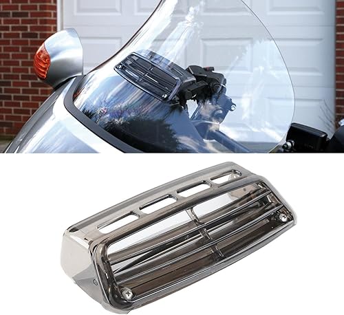 TCT-MOTORPARTS Parabrisas ahumado para ventilación de aire fresco para Honda Goldwing GL1800 2001-2017 2005 2006 2007 2008 2009 2010