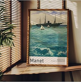 Fark Tanıtım Manet Çerçevesiz Poster, Modern Dekoratif Çerçevesiz Poster, Tablo, Manet-1, 30 x 40