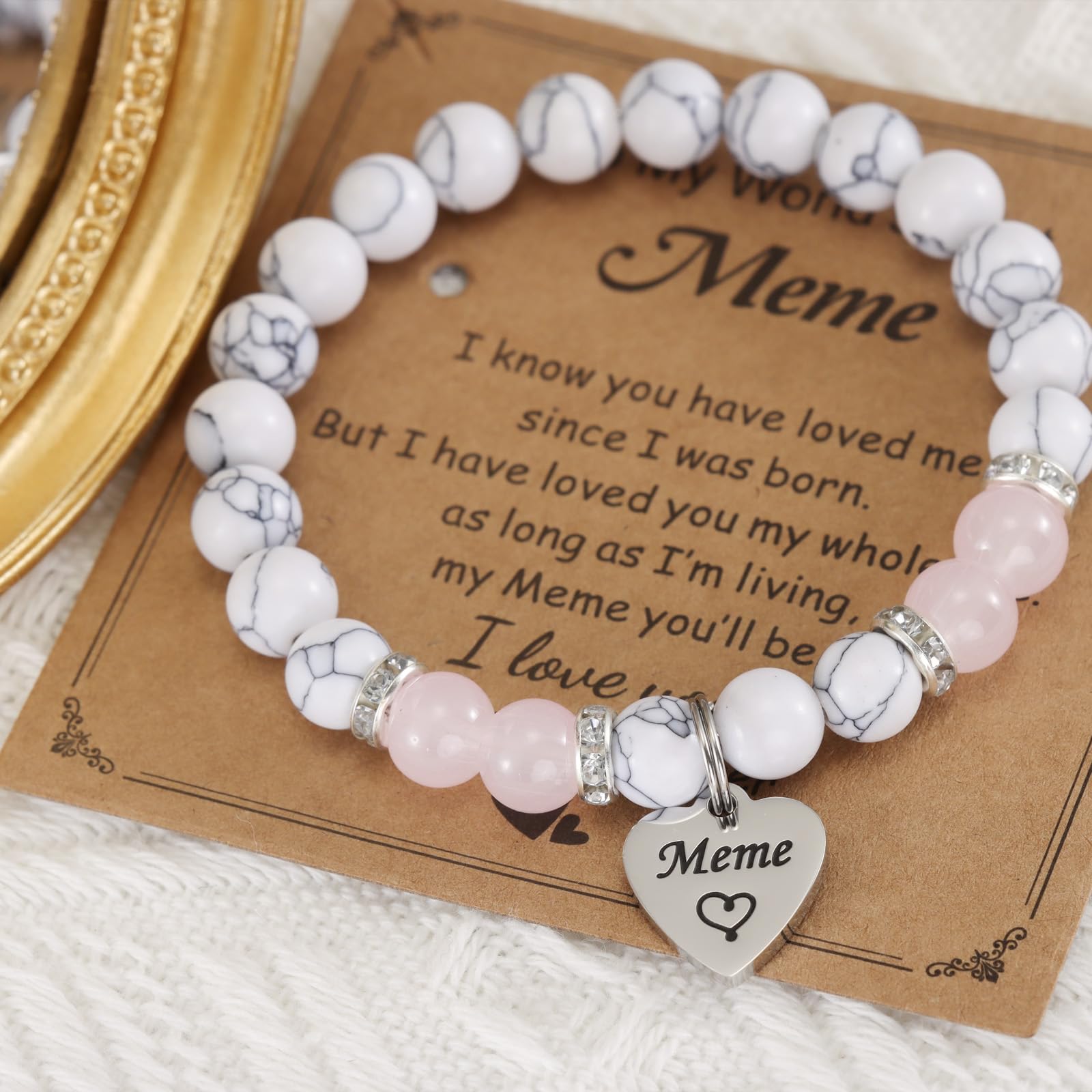 HUTIMY Meme Gift Grandma Women Birthday Best Mothers Day Funny Meme Bracelet