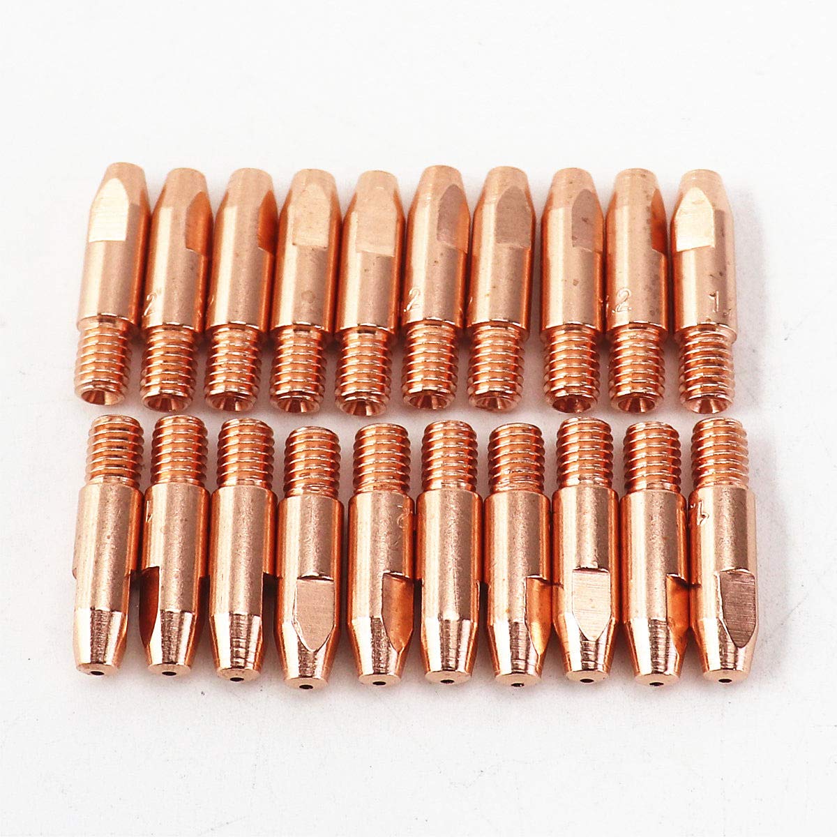 TywelMaster 15AK 24KD 36KD Contact Tips Nozzles Holders Swan Neck MIG Torch/Gun Consumables for Euro Style MIG MAG Welding Torches (24KD 1.0mm Tip 20pcs ECu)