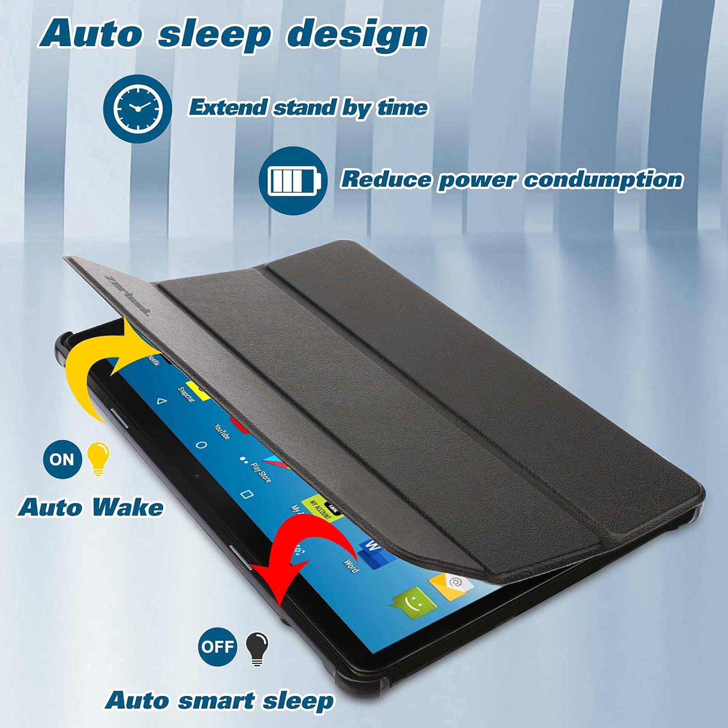 All New Fire HD 8 Tablet Case, Fire HD 8 Plus Tablet Case (8" 10 Generation, 2020 Release) - Ultra Light Slim Fit Protective Cover with Auto Wake/Sleep Black, Not Suit for Previous Generation : Electronics