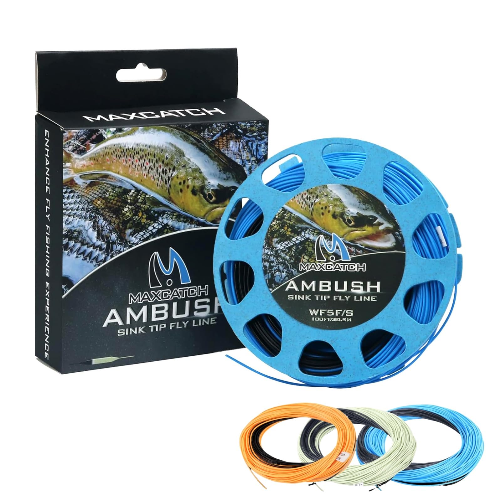 M MAXIMUMCATCH Maxcatch Sinking Tip Fly Line Weight Forward Fishing Line, 3ips/6ips, 4/5/6/7/8 F/S