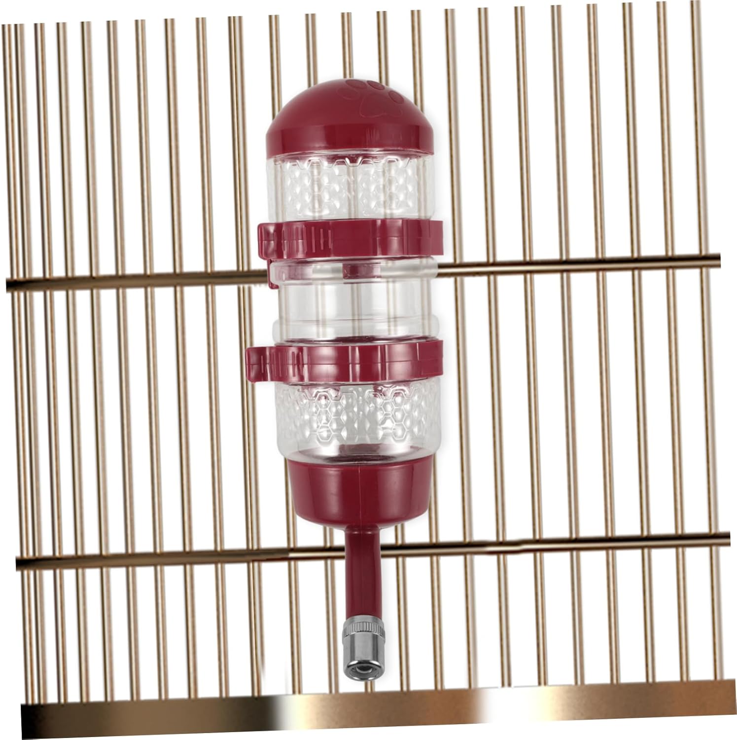 VICASKY 4pcs Hanging Pet Water Dispenser for Dogs and Cats No Leak Automatic Feeder Bottle for Cage Use Easy to Install and for All Pets Capacity