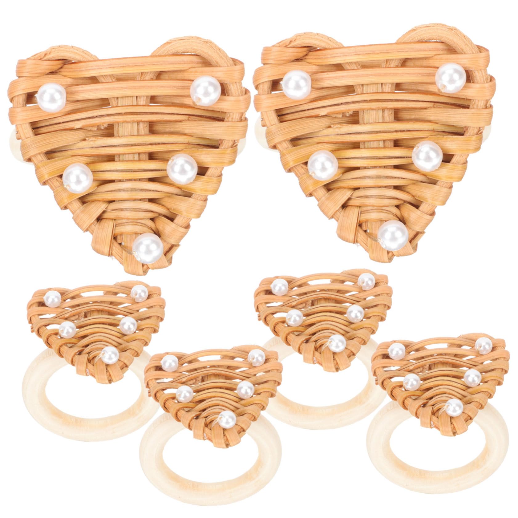 PRETYZOOM 3 Set Portatovagliolo Hallowen Tovaglioli Natale Colino Il Quarto Anello Portatovaglioli in Rattan Intrecciato Fibbia Per Portatovaglioli Natalizi -lega 6 Pezzi * 3