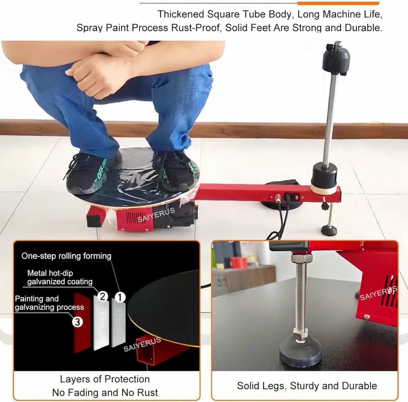 Distributeur de film étirable électrique pour l'emballage de palette, machine efficace et facile à utiliser avec film étirable inclus, idéal pour sécuriser les charges dans les entrepôts et