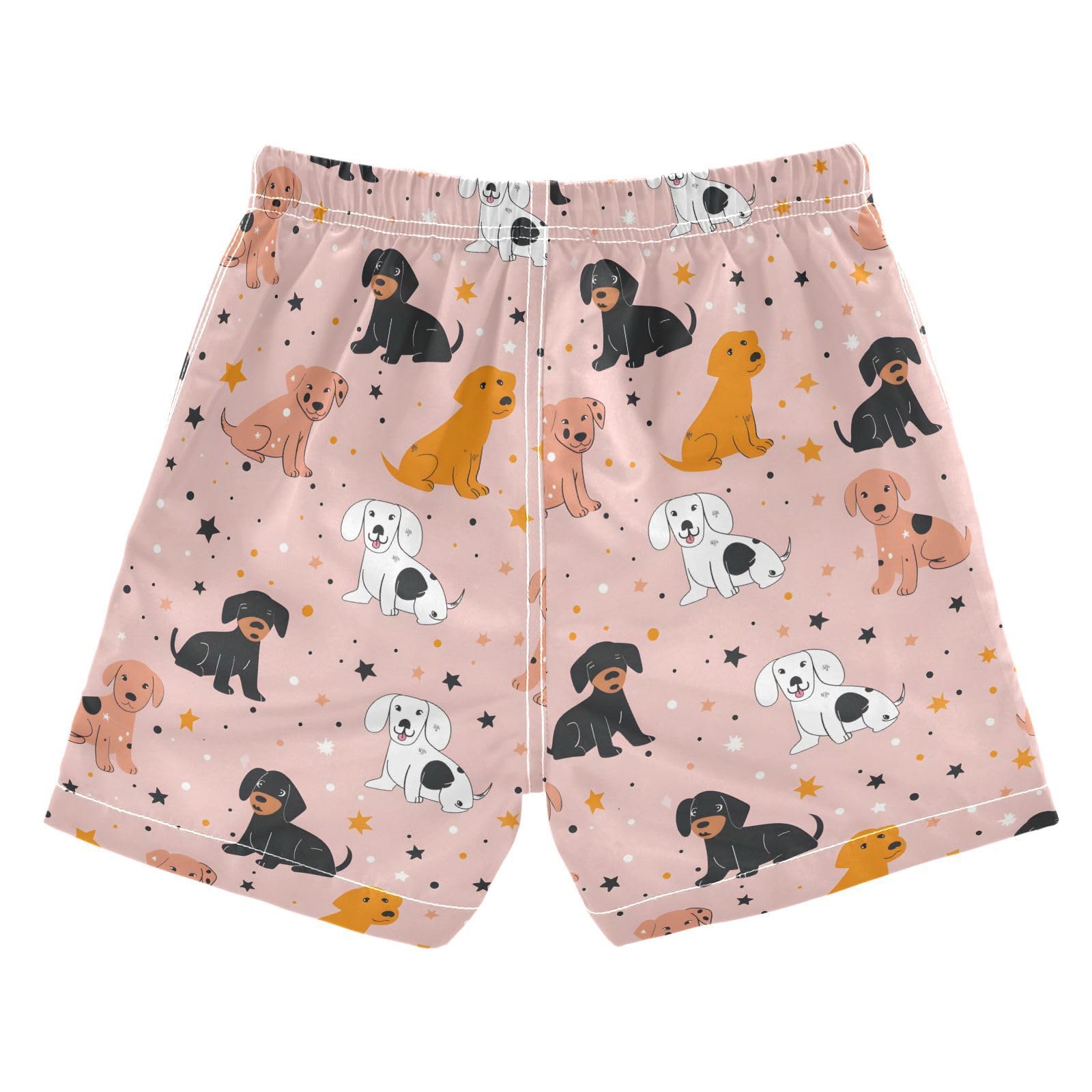 ALAZA Cute Dachshund Dog Star Boys' Swim Trunks Beach Shorts Quick Dry Swimsuit 4T
