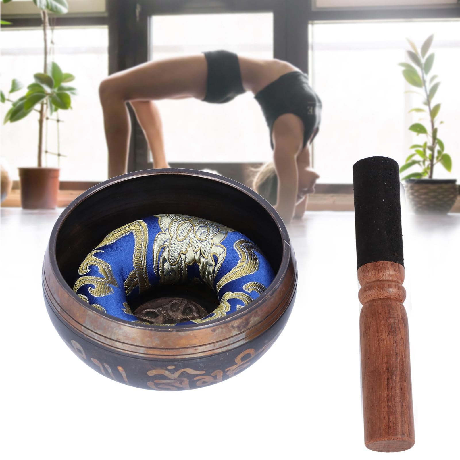 Silent Soul Tibetan Singing Bowl Set, Chanting Peace Yoga Meditation Hand Made Gift, Calm Your Mind with Healing Vibrations