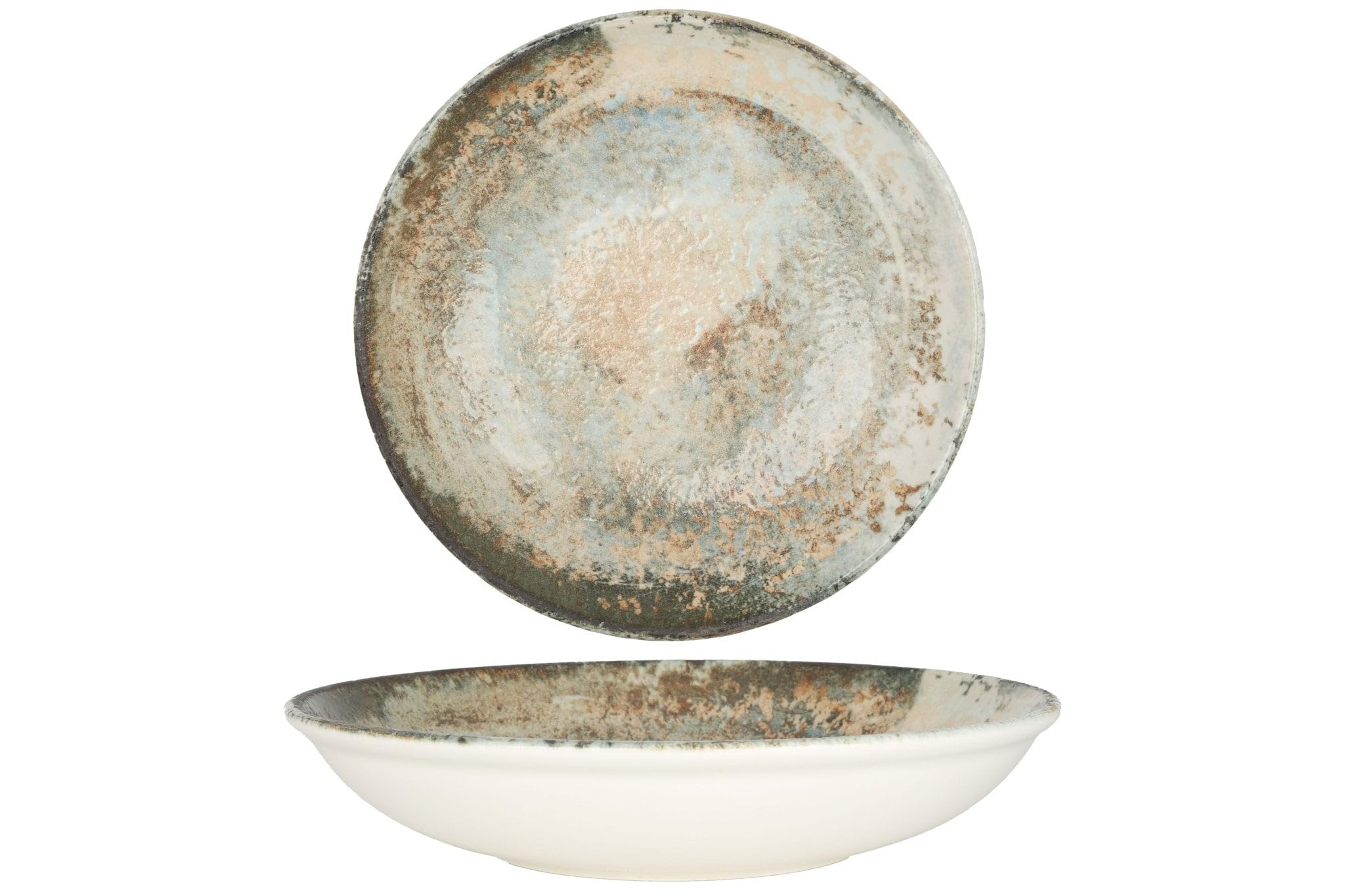 Rinart Assiette creuses - Obvara - Porcelaine - 28 cm (1800cc) - lot de 6