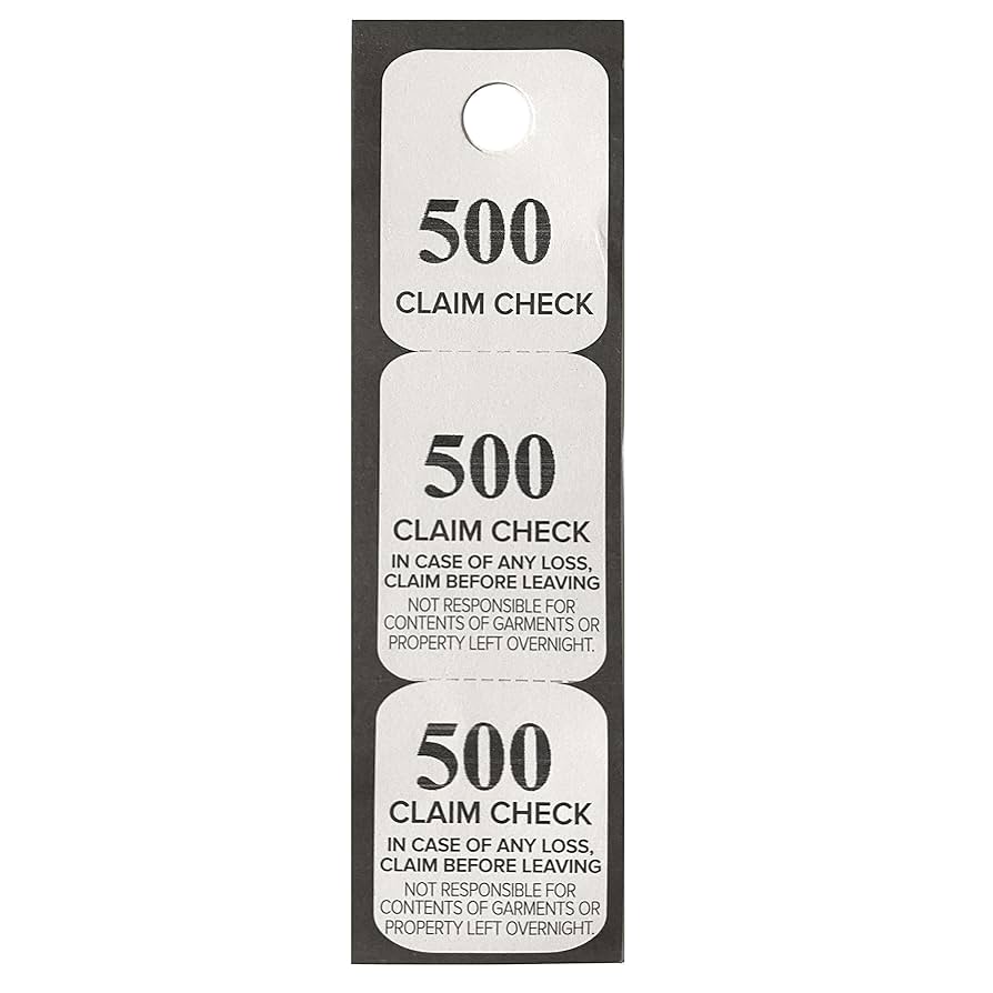 amazon-com-1000-coat-claim-check-tickets-3-part-paper-perforated-number-tags-hanger-receipt-office-products for Free Printable Coat Check Tickets Amazon.com : 1000 Coat Claim Check Tickets 3 Part Paper Perforated Number Tags Hanger Receipt : Office Products for Free Printable Coat Check Tickets