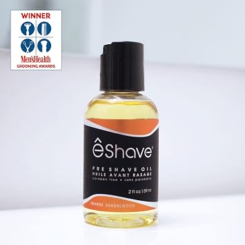 eShave Pre Shave oil for men- protects from shaving irritation and razor burn- for smoothest shave and silky skin- All Natural Shaving oil 2 oz