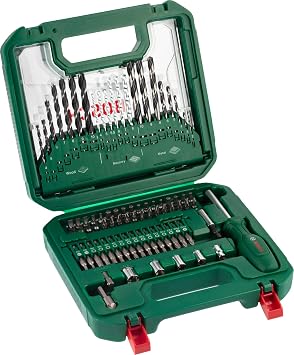 Bosch Basis-Set 80-tlg. (264 x 248 mm Zubehör Schraubendreher Bohrschrauber) - Amazon Edition
