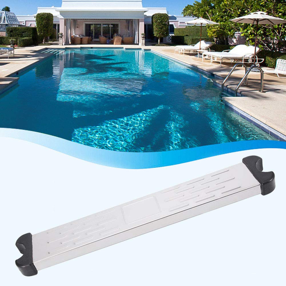 Pedal de Escalera para Piscina de Acero Inoxidable, Antideslizante, 50cm de Longitud, Peldaños de Repuesto