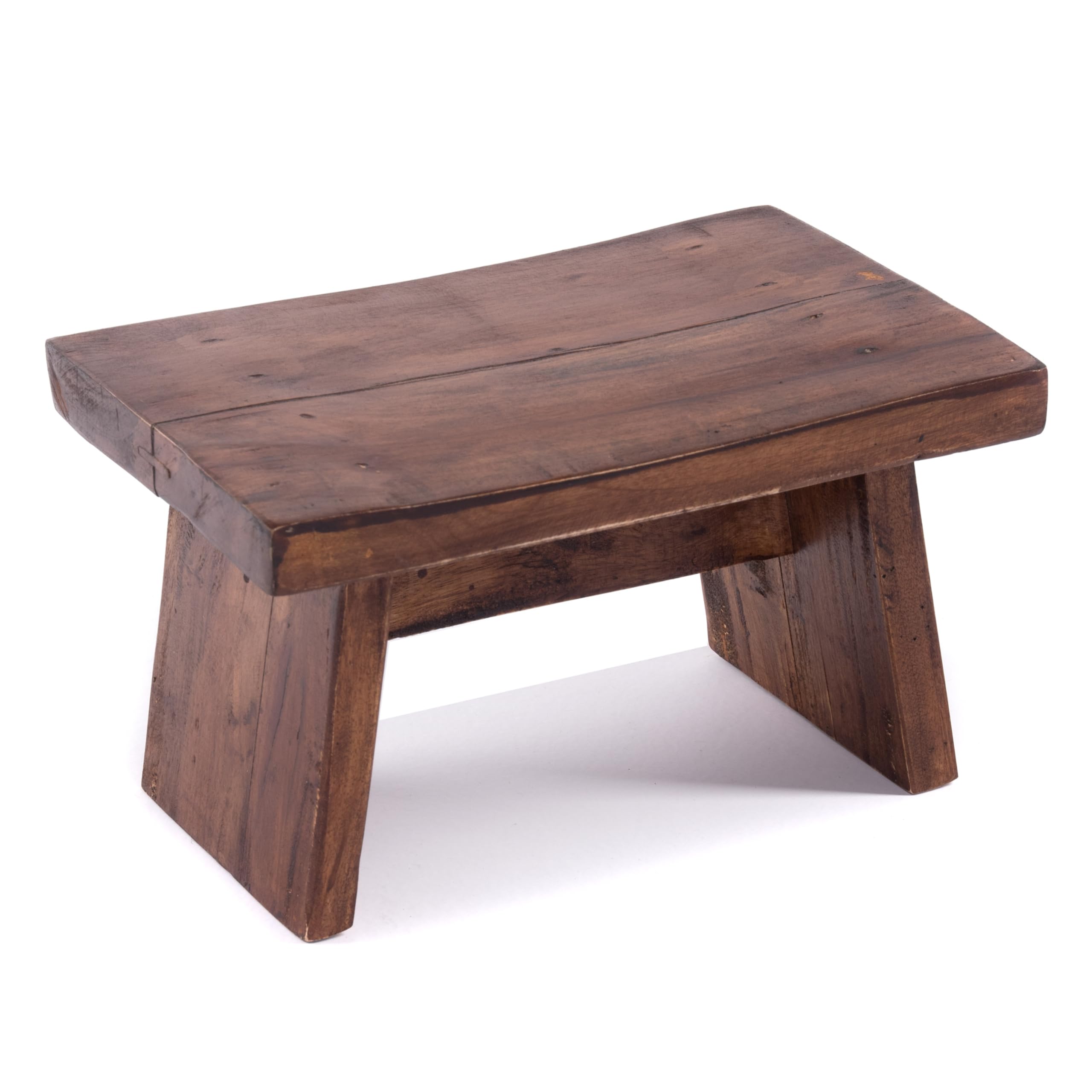 NOSTALGICZNY PODNÓŻEK „SCHEMEL” | drewno z recyklingu, 18,5 x 29 x 19,5 cm (wys. x szer. x gł.) | drewniany stołek, Shabby Design