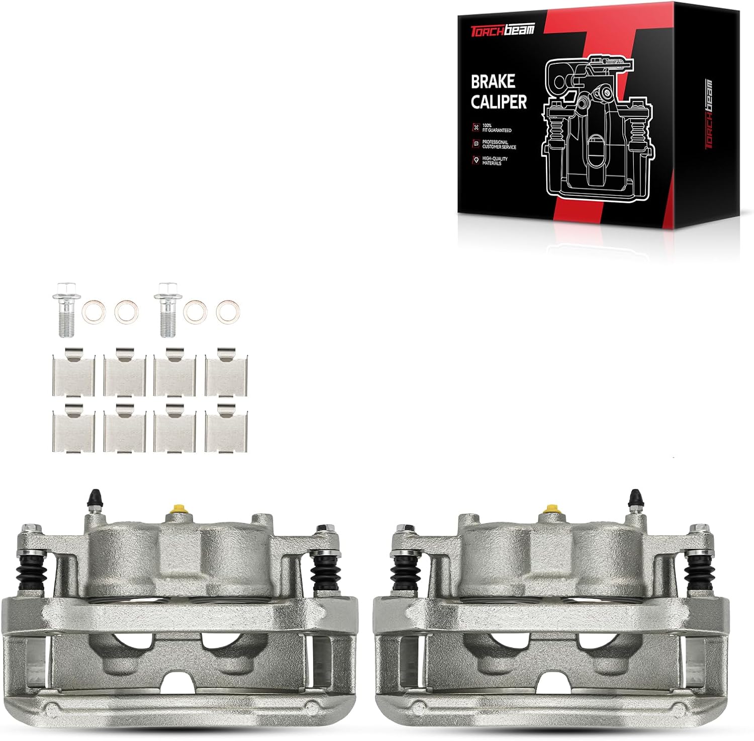 Torchbeam Rear Brake Calipers Set for Chevrolet Silverado 2500 HD 2011-2019, GMC Sierra 2500 HD 2011-2019, Chevrolet Silverado 3500 HD, Rear Left and Rear Right Calipers Replace # 18B5306+18B5307