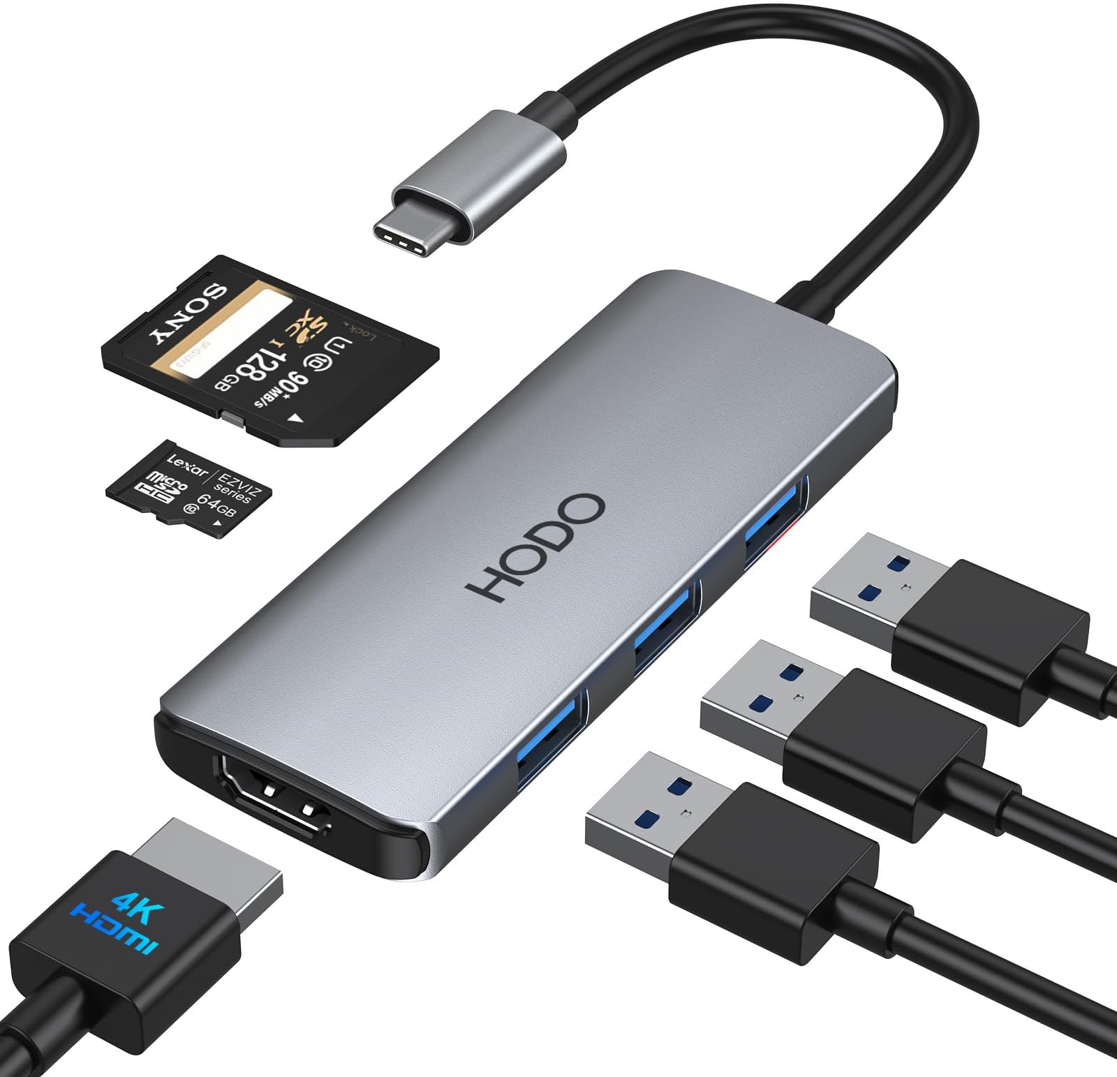 Anker USB C Hub Adapter, 5in1 USB C Adapter, with 4K USB C to HDMI