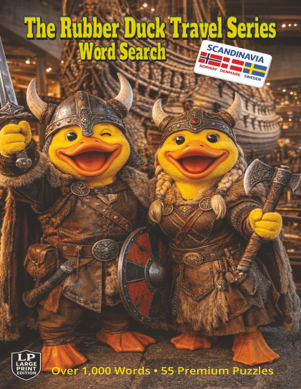 The Rubber Duck Travel Series: Scandinavia: A Nordic Word Search Journey Through Norway Sweden and Denmark Inspired by Viking History Culture and Landscape with Over 1000 Words Across 55 Puzzles