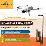Pour DJI Mini Mavic/Mini SE/MINI 2 SE Gimbal Flex câble à ruban plat Drone pièces de rechange pour DJI Mini 2 Remplacement du câble à ruban 3 en 1 Câble avec outils de réparation
