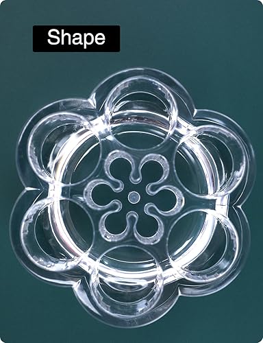 Miniatura 7 de Soporte para lápiz labial acrílico, flor pequeña, transparente, compacto, para brillo de labios, organizador de cepillos de uñas con 12 ranuras