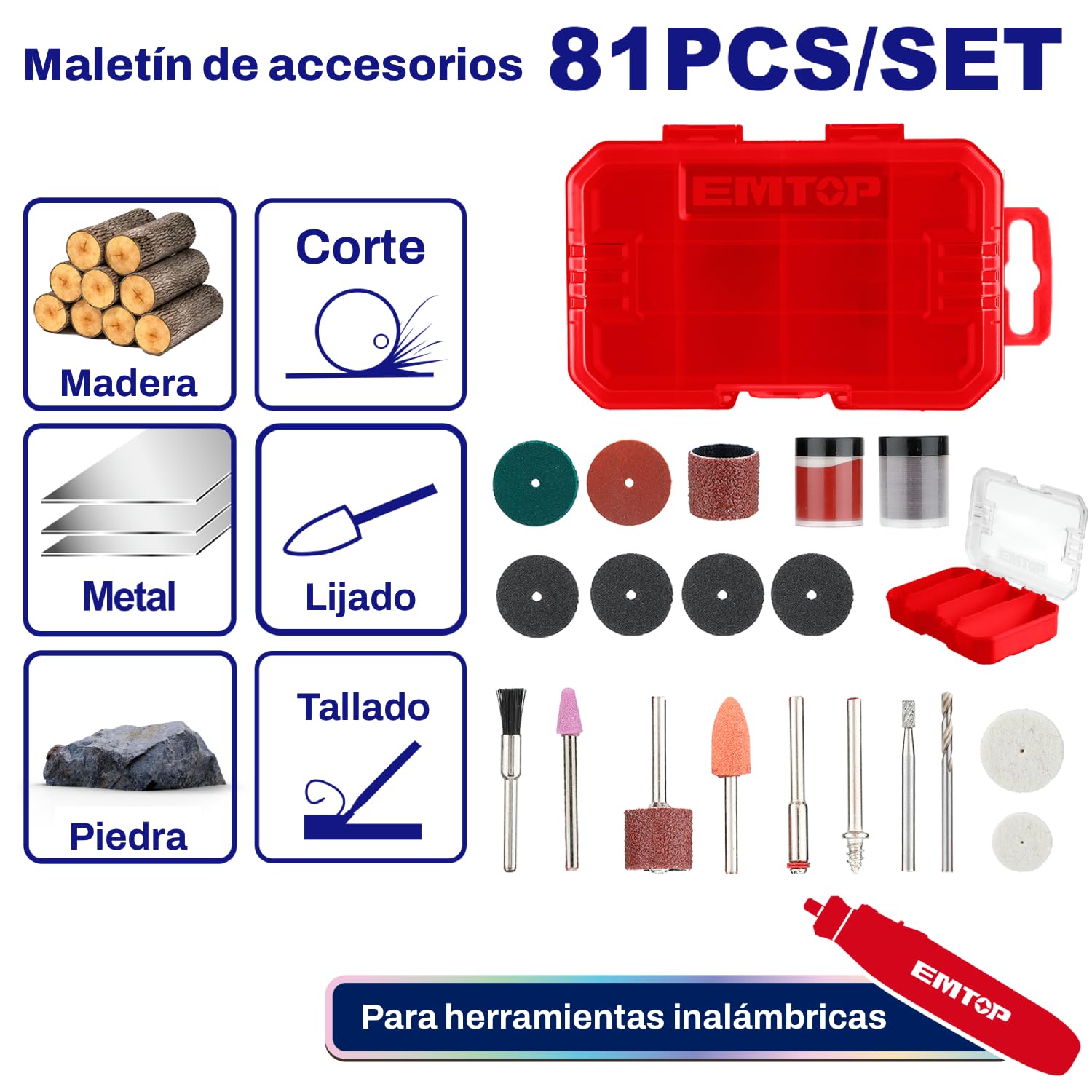 EMTOP | Set | Compatibilidad Garantizada con el Modelo Original | Montaje Sencillo y Ajuste Preciso al Modelo Original | Fabricado con Materiales Resistentes y Duraderos