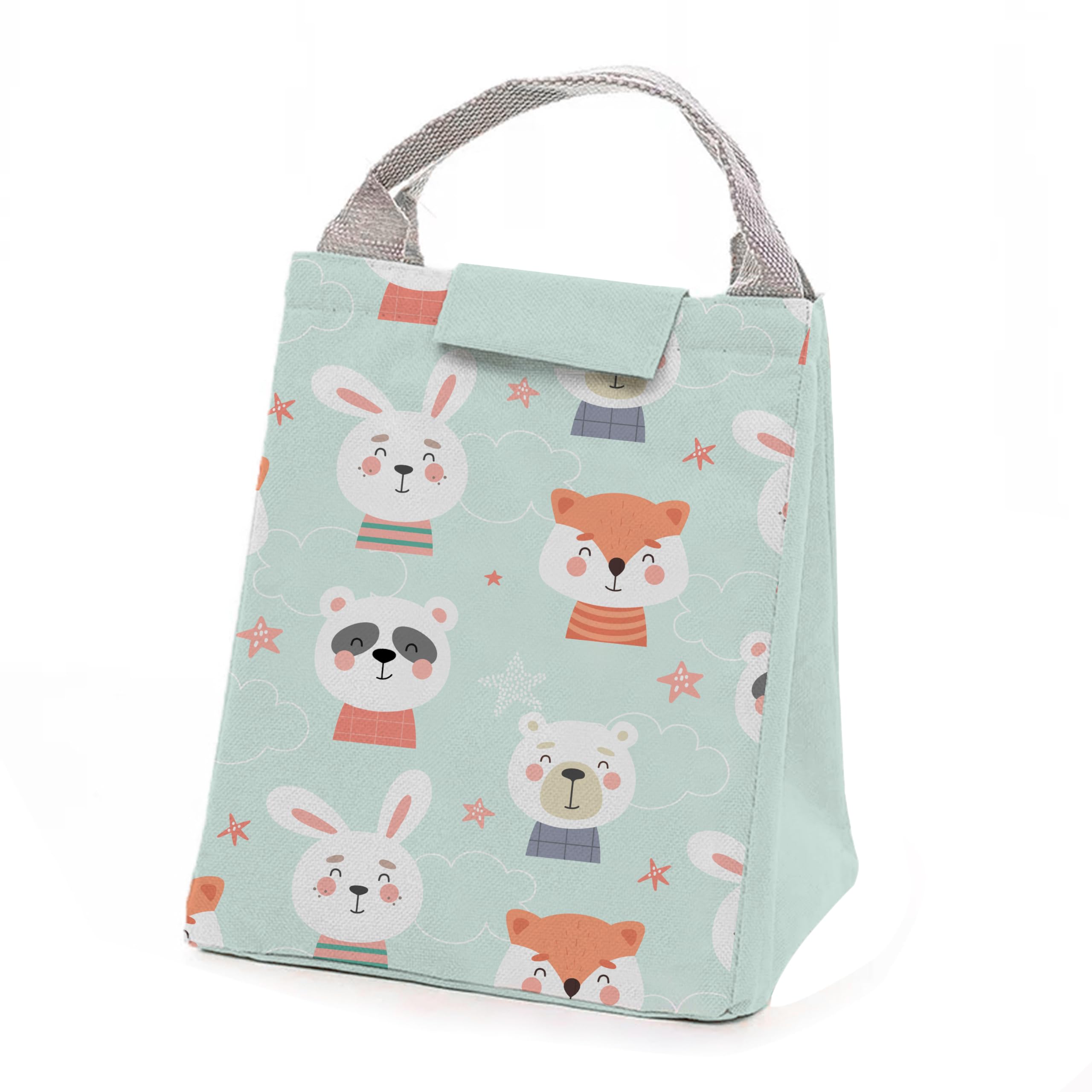 Purple Tree Insulated Lunch Bags - Bunny & Fox -2 Purple Tree Insulated Lunch Bags - Bunny & Fox -2