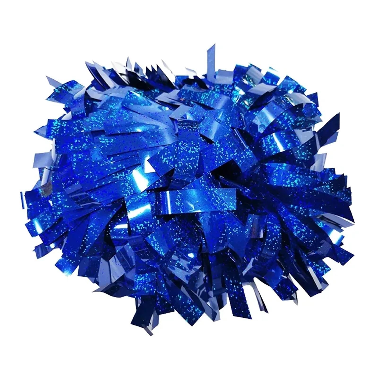 1Piece Metallic Pom Pom Pom Handle, Cheerleader Pom Pom(Color 12,8 Inch)
