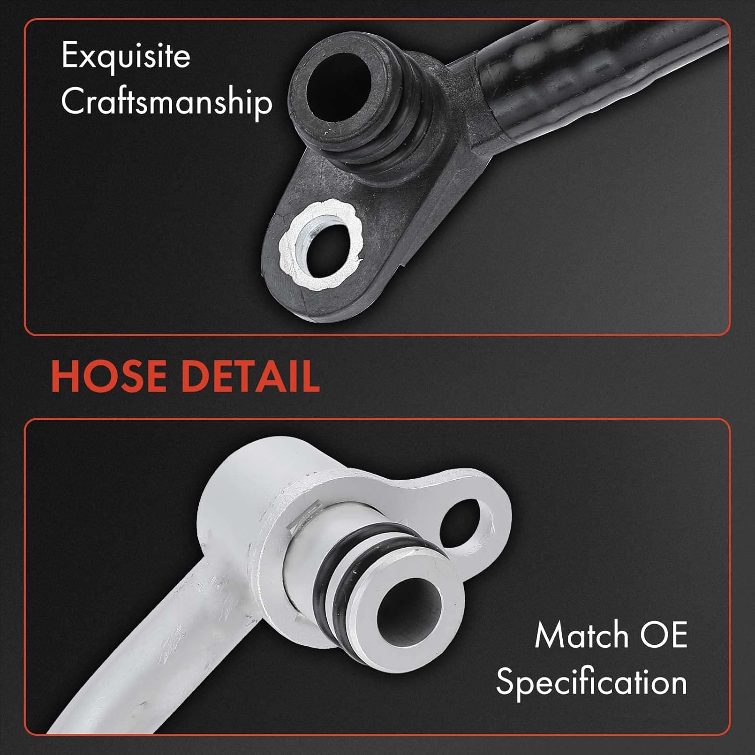 A-Premium Turbocharger Water Feed Line Compatible with Mercedes-Benz E550 E63 AMG/E63 AMG S GLE63 AMG GLS63 AMG GL450 GL550 S550 S63 AMG G63 AMG SL550