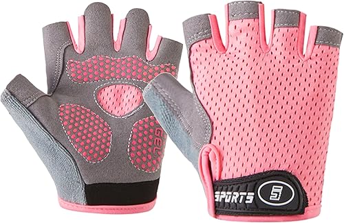 Guantes de ciclismo antideslizantes para niños y niñas de 3 a 14 años, guantes transpirables para patinaje, scooter