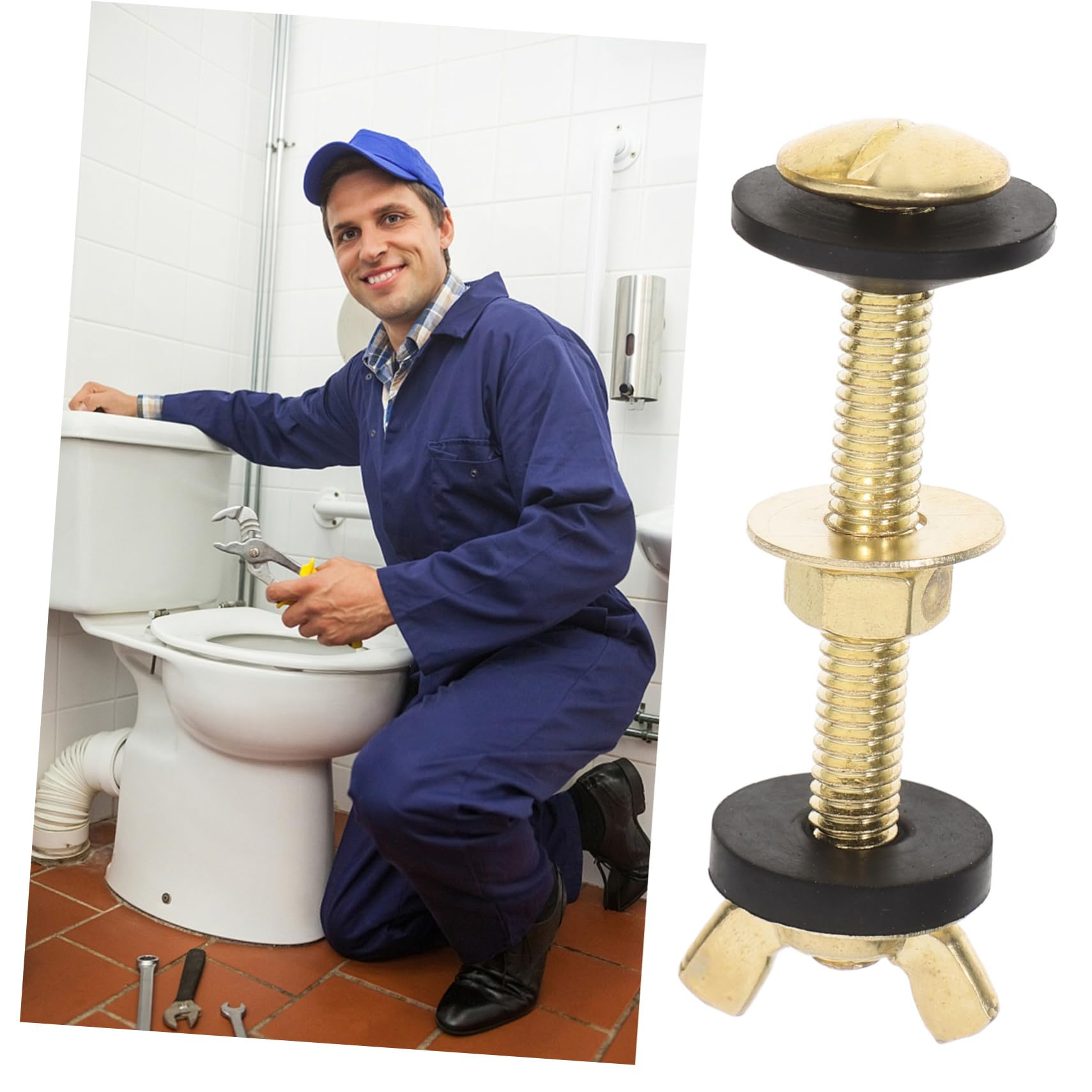 2pezzi Kit Bulloni Per Serbatoio Del Wc Da Guarnizioni in Gomma Per Fissaggio Del Water