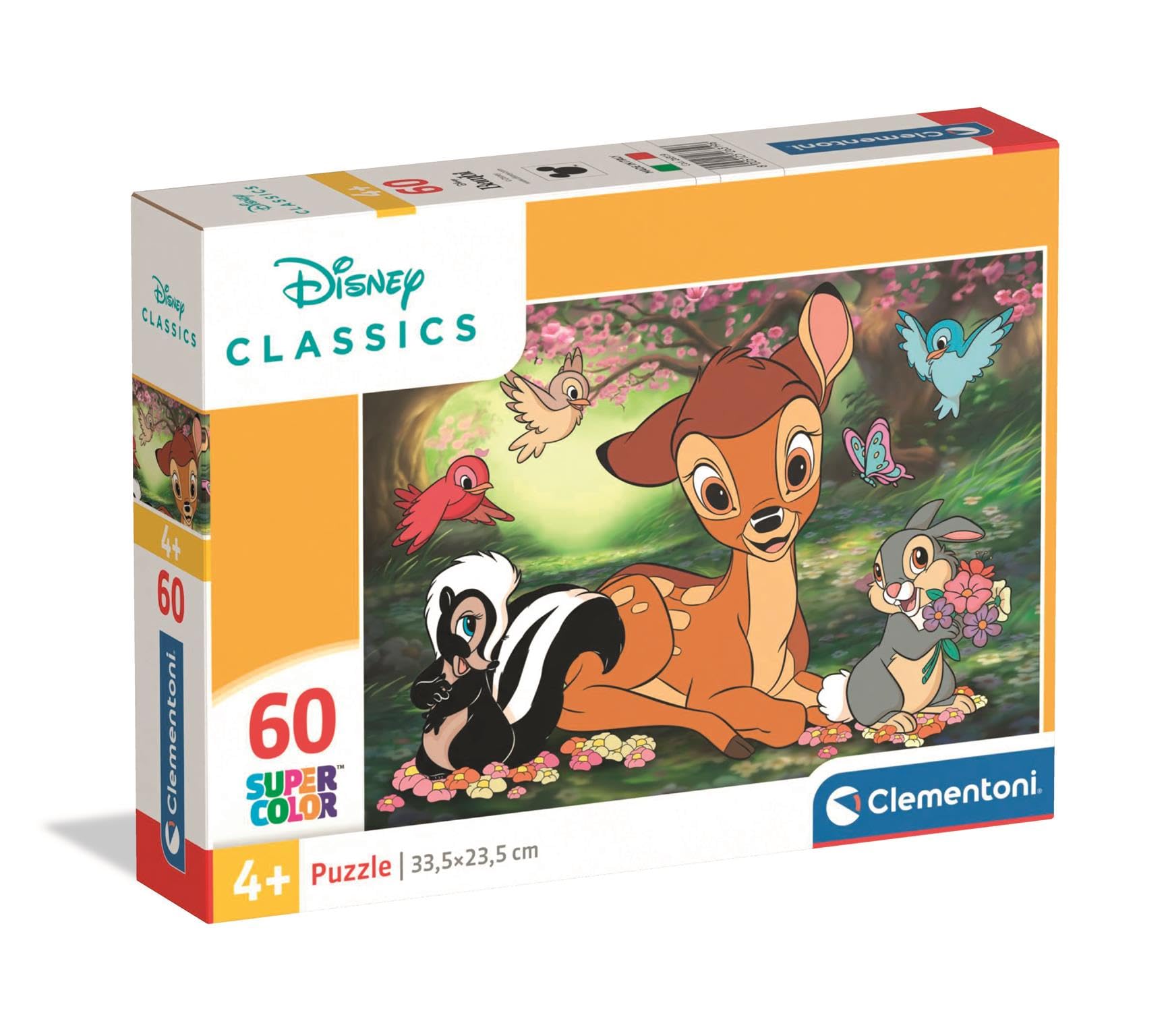 Clementoni Disney Classics Kinder Puzzle 60 Teile | Puzzle 33,5 x 23,5 cm für Kinder ab 4 Jahre - Puzzle von Clementoni 26319