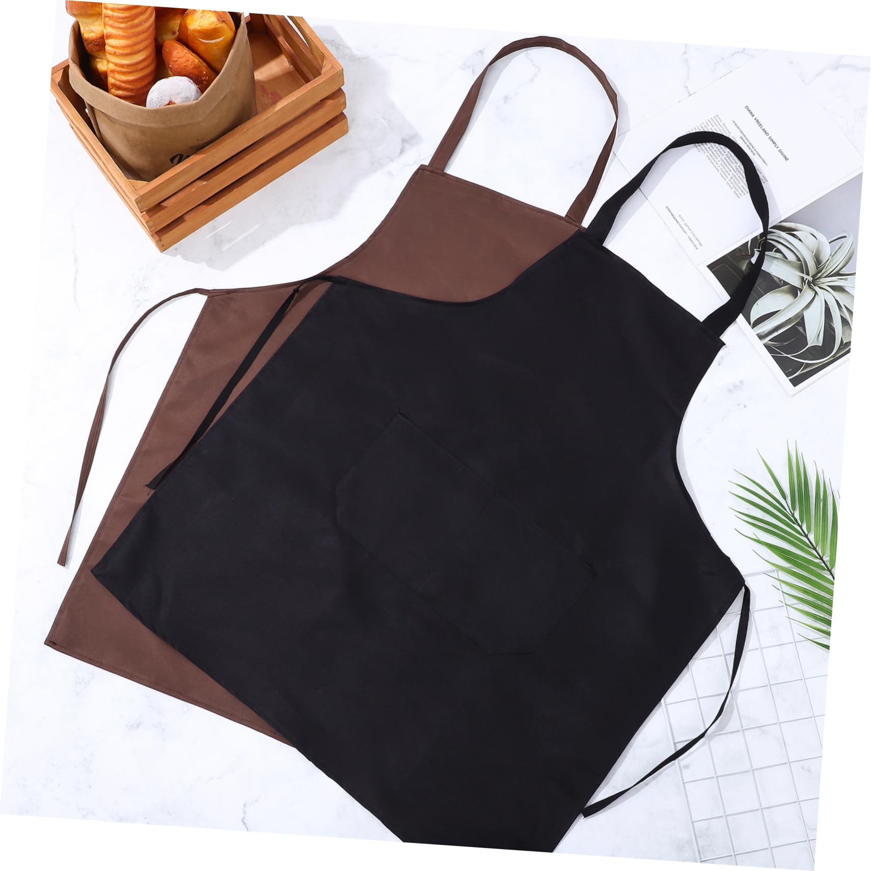 VALICLUD 12 Piezas Delantales Unisex con Frontal Cocina y Estilistas Protección de Cómodo y Ligero