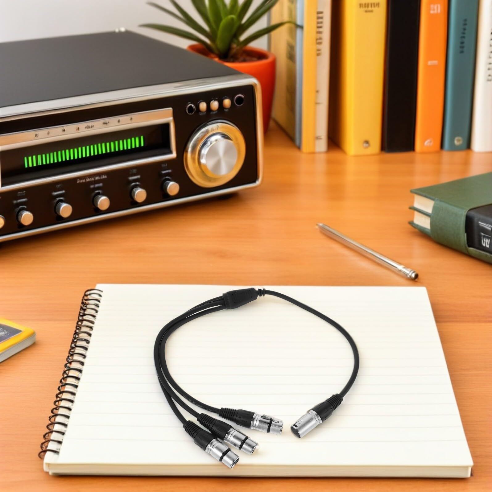Mikinona Cavo Splitter Xlr 1 Maschio a 3 Femmine 06 M Adattatore Audio Bilanciato per Microfono Filo Schermato e Jack Rinforzati per Studio Spettacoli Live e Registrazioni