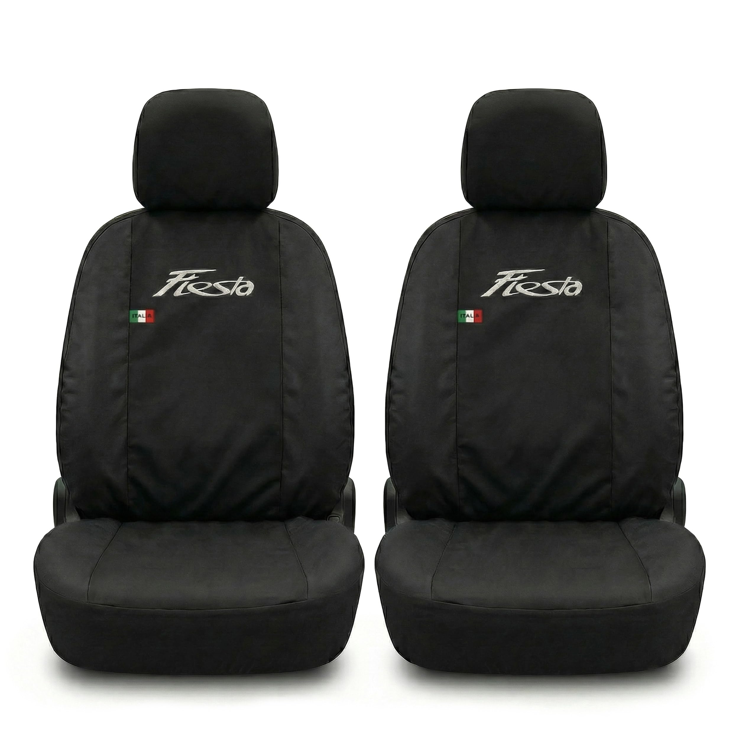 Auto Accessori Lupex Coprisedili Auto Compatibili con Fiesta MKV MKVI MKVII (2002-2023), Set Anteriori o Completo 12 Pezzi, in Policotone Traspirante MADE IN ITALY