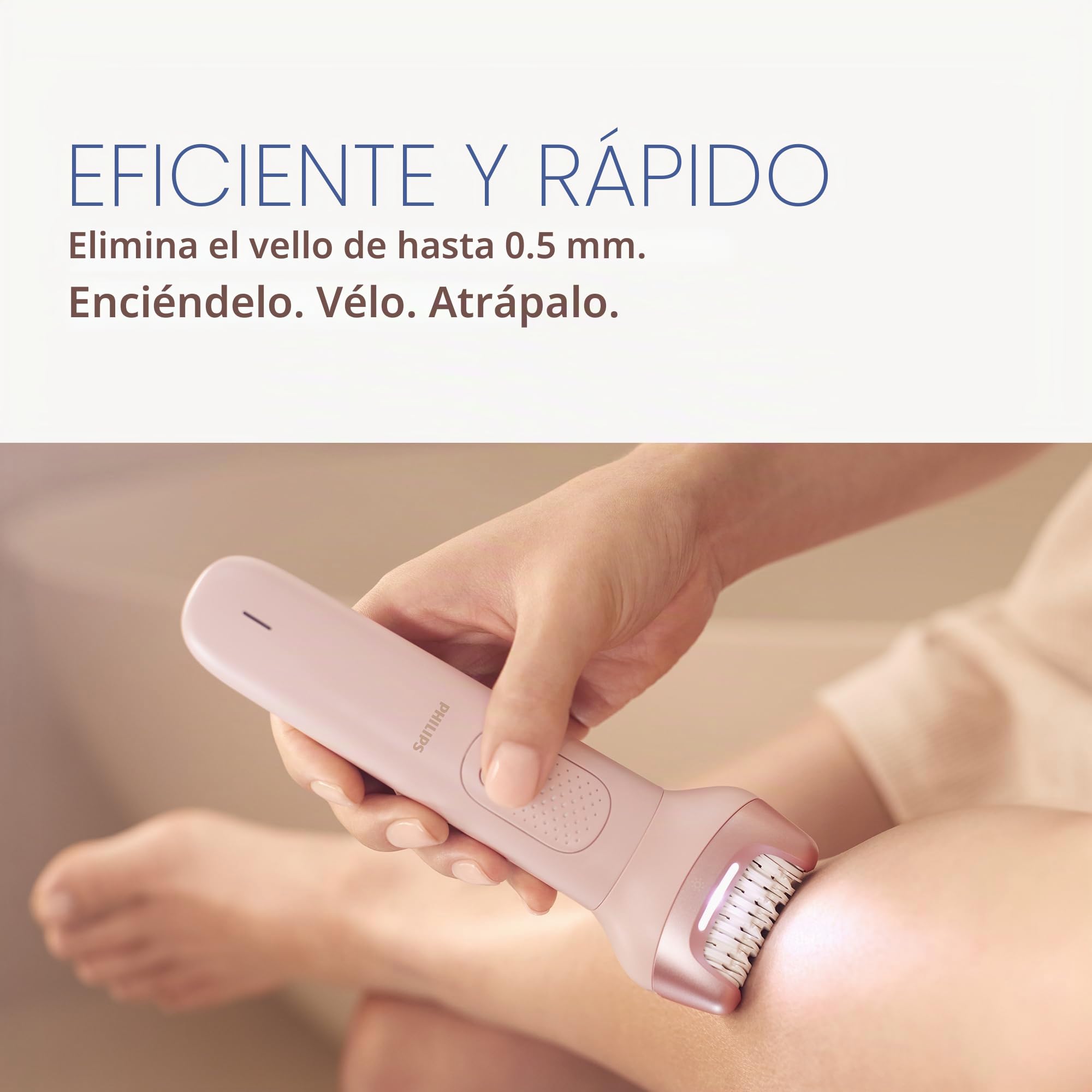 Philips Depiladora Serie 9000 - Depiladora eléctrica inalámbrica en seco y húmedo para piernas, cuerpo y bikini, con ProGuide, 8 accesorios, 60 min de tiempo de funcionamiento, modelo BRE717/00