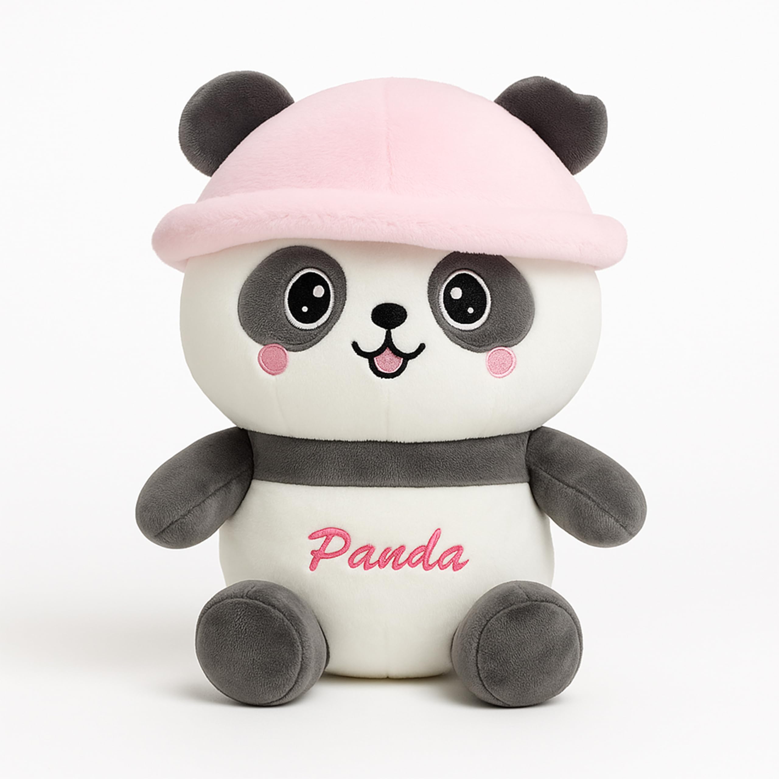 Toyshine 27cm Panda Soft Toy | Cute Plush Panda with Blue Cap & Embroidered Face | Ultra Soft Cuddle Toy for Kids Boys Girls Room Décor-image-6